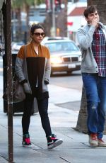MILA KUNIS and Ashton Kutcher Out and About in studio City