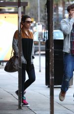 MILA KUNIS and Ashton Kutcher Out and About in studio City