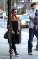MILA KUNIS and Ashton Kutcher Out and About in studio City