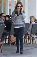 MILA KUNIS and Ashton Kutcher Out for Lunch in studio City