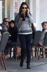 MILA KUNIS and Ashton Kutcher Out for Lunch in studio City