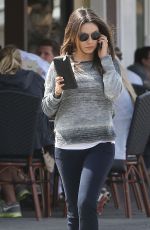 MILA KUNIS and Ashton Kutcher Out for Lunch in studio City