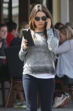 MILA KUNIS and Ashton Kutcher Out for Lunch in studio City