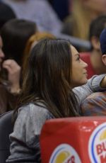 MILA KUNIS at Los Angeles Clippers Game