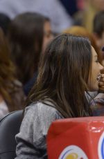 MILA KUNIS at Los Angeles Clippers Game