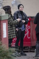MILEY CYRUS at the District Donut and Coffee Shop in New Orleans