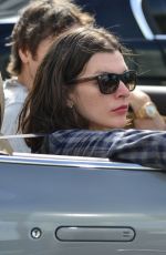 MILLA JOVOVICH Out and About in Los Angeles