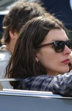 MILLA JOVOVICH Out and About in Los Angeles