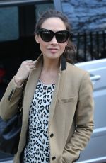 MYLEENE KLASS Arrives at a Studio in London