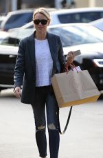 NAOMI WATTS Out Shopping at Brentwood Mart