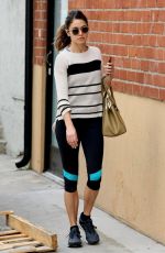 NIKKI REED in Leggings Heading to a Gym in Studio City