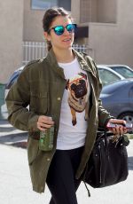 NIKKI REED in Leggings Heading to Workout in Los Angeles
