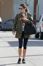 NIKKI REED in Leggings Heading to Workout in Los Angeles