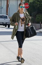 NIKKI REED in Leggings Heading to Workout in Los Angeles