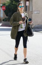 NIKKI REED in Leggings Heading to Workout in Los Angeles