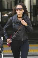 NINA DOBREV in Tights at LAX Airport in Los Angeles 1