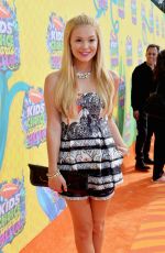 OLIVIA HOLT at 2014 Nickelodeon’s Kids’ Choice Awards in Los Angeles