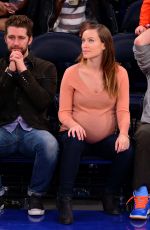 OLIVIA WILDE at Pacers vs Knicks Basketball Game in New York
