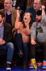 OLIVIA WILDE at Pacers vs Knicks Basketball Game in New York