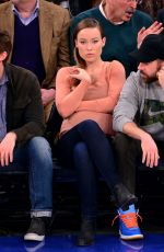 OLIVIA WILDE at Pacers vs Knicks Basketball Game in New York
