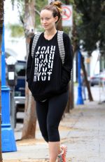 OLIVIA WILDE Leaves Pilates Classes at Harmony Studios in Hollywood