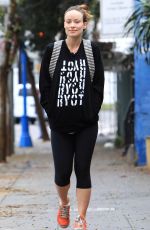 OLIVIA WILDE Leaves Pilates Classes at Harmony Studios in Hollywood