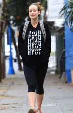 OLIVIA WILDE Leaves Pilates Classes at Harmony Studios in Hollywood