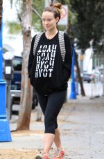 OLIVIA WILDE Leaves Pilates Classes at Harmony Studios in Hollywood