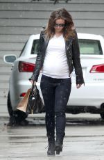 OLIVIA WILDE on a Rainy Day Out in Los Angeles