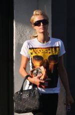 PARIS HILTON in Tights at Urban Outfitters in Studio City