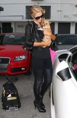 PARIS HILTON Leaves Meche Hair Salon in Beverly Hills
