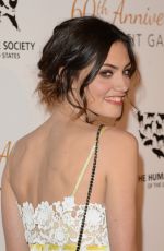 PHOEBE TONKIN at Humane Society of the US 60th Anniversary Gala in Beverly Hills
