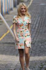 PIXIE LOTT Filming for a Sport Relief Sketch in London