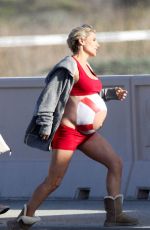 Pregnant ELSA PATAKY at a Photoshoot at a Beach
