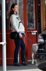 Pregnant OlLIVIA WILDE Having Lunch with a Friend in New York