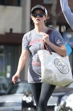 REESE WITHERSPOON Heading to Yoga Class in Brentwood