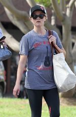 REESE WITHERSPOON Heading to Yoga Class in Brentwood