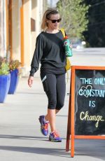 REESE WITHERSPOON in Tight Leggings Heading to a Gym in Brentwood