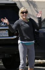 REESE WITHERSPOON Leaves CVS Pharmacy in Brentwood