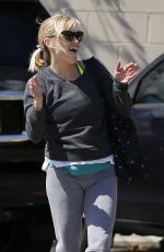 REESE WITHERSPOON Leaves CVS Pharmacy in Brentwood