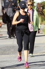 REESE WITHERSPOON Out Jogging in Brentwood