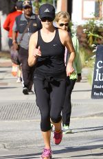 REESE WITHERSPOON Out Jogging in Brentwood