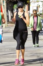 REESE WITHERSPOON Out Jogging in Brentwood