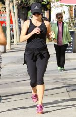 REESE WITHERSPOON Out Jogging in Brentwood