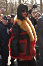 RIHANNA Arrives at Miu Miu Fashion Show in Paris
