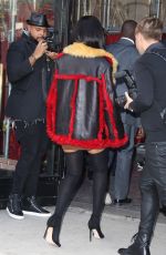RIHANNA Arrives at Miu Miu Fashion Show in Paris