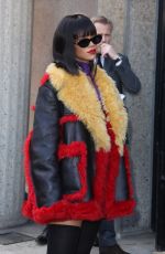 RIHANNA Arrives at Miu Miu Fashion Show in Paris