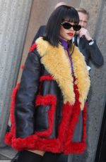 RIHANNA Arrives at Miu Miu Fashion Show in Paris