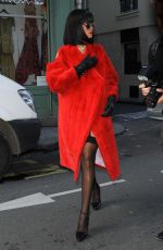 RIHANNA At Christian Dior Fashion Show in Paris