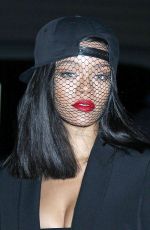 RIHANNA at Givency Fashion Show in Paris